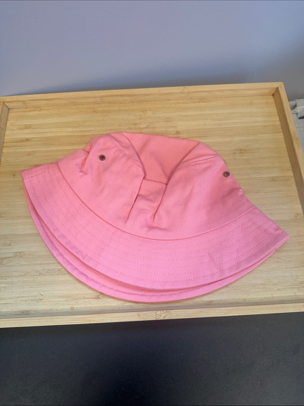 Children's Pink Bucket Hat - Casual Sun Hat